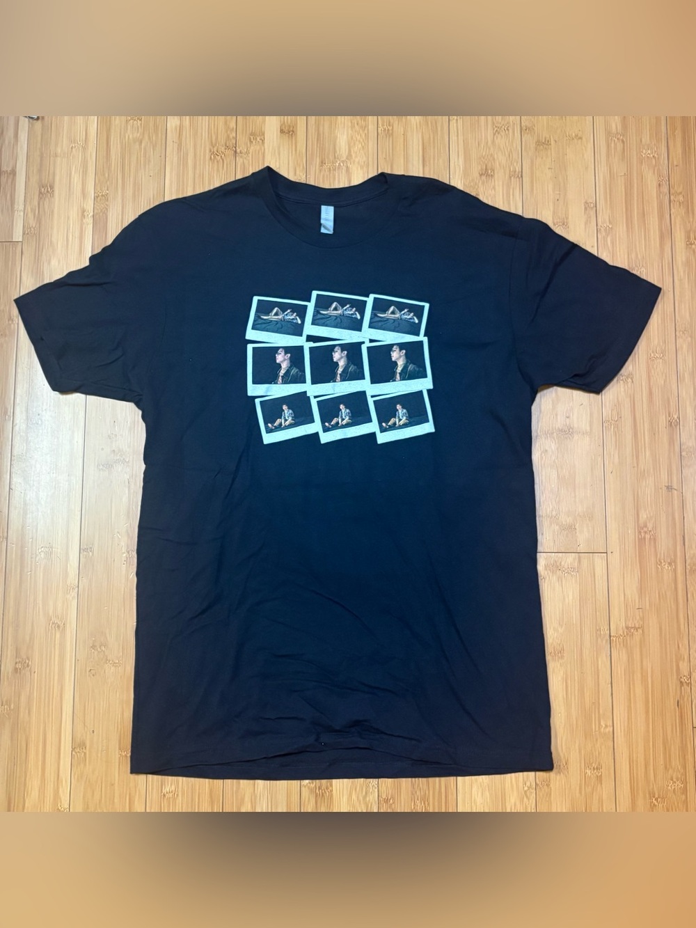 Eric Nam Before We Begin World Tour T Shirt Large K-Pop Concert Polaroid Black